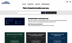 Locations.comerica.com thumbnail