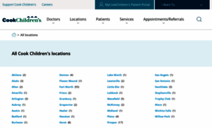 Locations.cookchildrens.org thumbnail