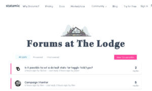 Lodge.statamic.com thumbnail