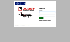 Loganair.efosweb.com thumbnail