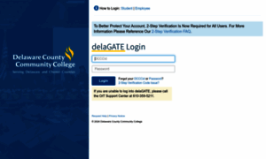 Login.dccc.edu: DelaGATE - Delaware County Community College - Del...