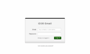 Login.id30email.com thumbnail