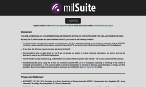 Login.milsuite.mil thumbnail