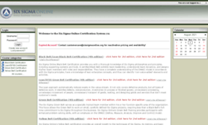 Login.sixsigmaonline.org thumbnail