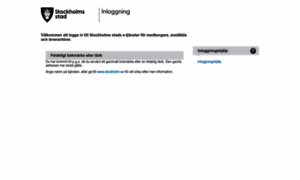 Login01.stockholm.se thumbnail