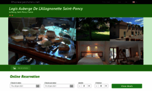 Logis-auberge-de-lallagnonette-saint-poncy.rhonealpeshotels.net thumbnail