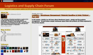 Logisticssupplychainforum.blogspot.com thumbnail