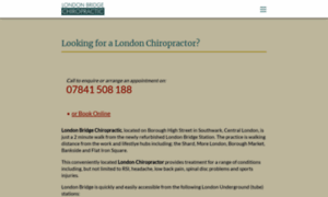 Londonbridgechiropractic.co.uk thumbnail