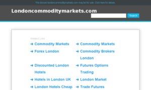 Londoncommoditymarkets.com thumbnail