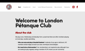 Londonpetanqueclub.co.uk thumbnail