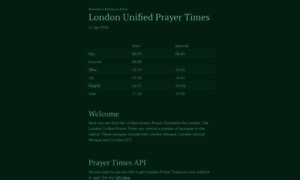 Londonprayertimes.com thumbnail