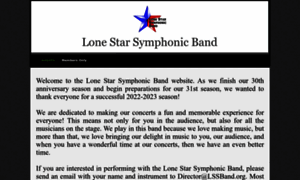 Lonestarsymphonicband.wildapricot.org thumbnail