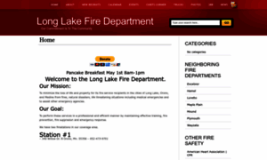 Longlakefire.org thumbnail