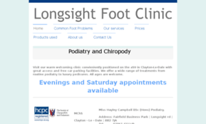 Longsightfootclinic.co.uk thumbnail