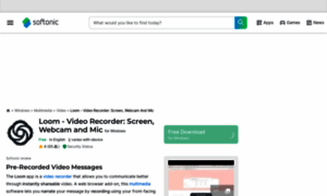 Loom-video-recorder-screen-webcam-and-mic.en.softonic.com thumbnail