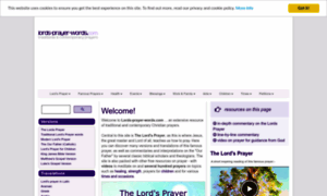 Lords-prayer-words.com thumbnail