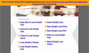 Loseweightreallyfastinformation.com thumbnail