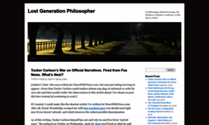 Lostgenerationphilosopher.com thumbnail
