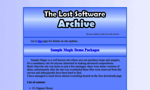 Lostsoftwarearchives.neocities.org thumbnail