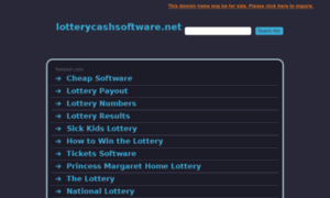 Lotterycashsoftware.net thumbnail