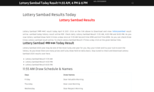 Lotterysambadresult.today thumbnail