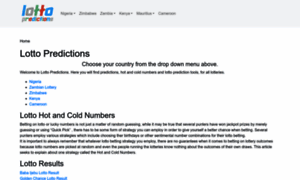 Lottopredictions.com thumbnail