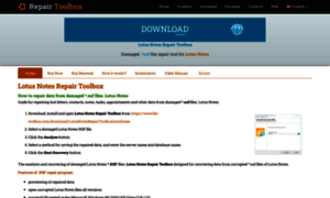 Lotusnotes.repairtoolbox.com thumbnail