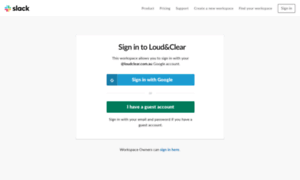 Loudclear.slack.com thumbnail