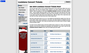 Louisianaconcerttickets.com thumbnail