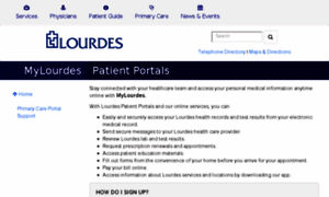 Lourdes.iqhealth.com thumbnail