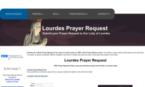 Lourdesprayerrequest.com thumbnail