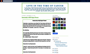 Loveinthetimeofcancer.blogspot.com thumbnail