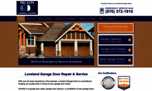 Lovelandgaragedoors.com thumbnail