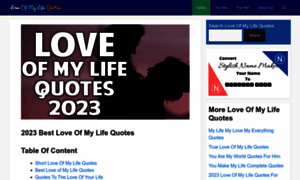 Loveofmylifequotes.com thumbnail