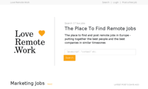 Loveremote.work thumbnail