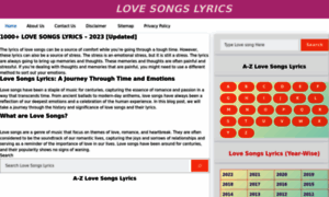 Lovesongslyrics.com thumbnail