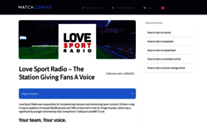 Lovesportradio.com thumbnail