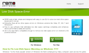 Lowdiskspaceerror.com thumbnail