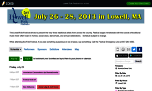 Lowellfolkfestival2013.sched.org thumbnail