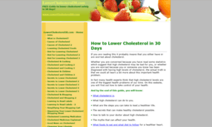 Lowercholesterol30.com thumbnail