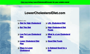 Lowercholesteroldiet.com thumbnail