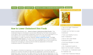 Lowercholesterolfoods.com thumbnail