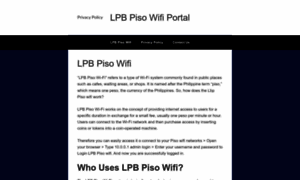 Lpbwifipiso.com thumbnail