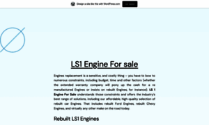 Ls1engineforsale.wordpress.com thumbnail