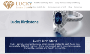 Luckybirthstone.com thumbnail