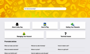 Luckydayapp.zendesk.com thumbnail