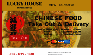 Luckyhousetakeout.com thumbnail