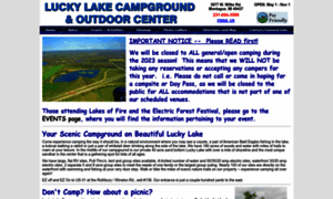 Luckylakecampground.com thumbnail