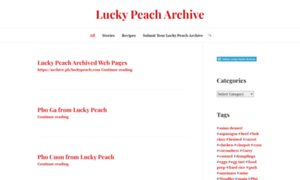 Luckypeacharchive.wordpress.com thumbnail