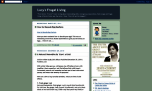 Lucysfrugalliving.blogspot.com thumbnail